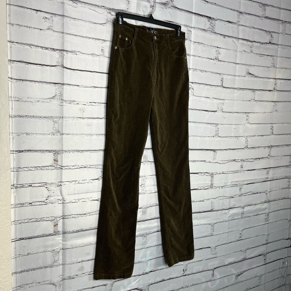 Gucci Olive Straight Leg Pants - Picture 2 of 16